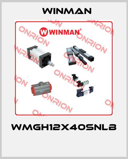 WMGH12X40SNLB  Winman