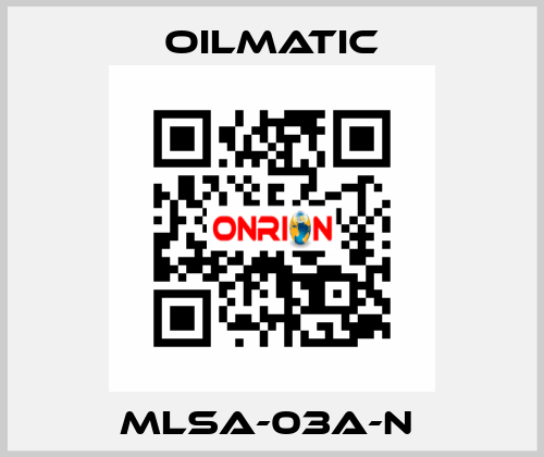 MLSA-03A-N  OILMATIC