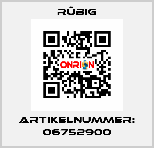 Artikelnummer: 06752900 Rübig