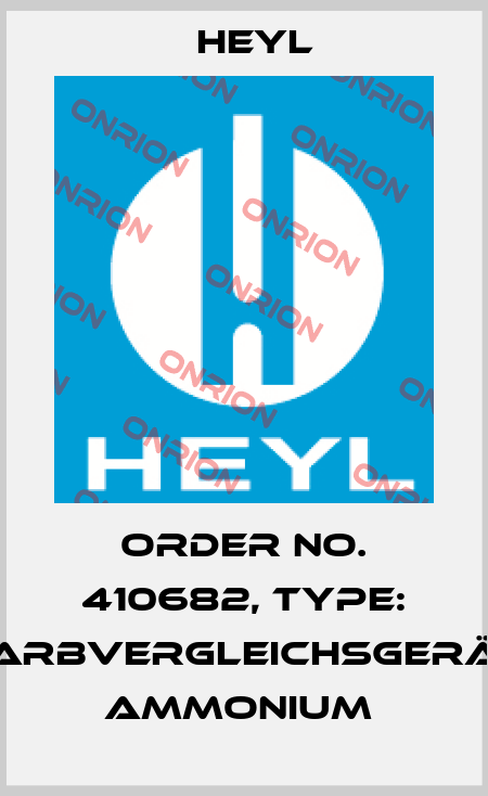 Order No. 410682, Type: Farbvergleichsgerät Ammonium  Heyl