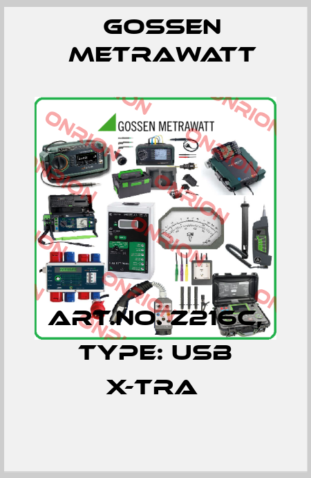 Art.No. Z216C, Type: USB X-TRA  Gossen Metrawatt