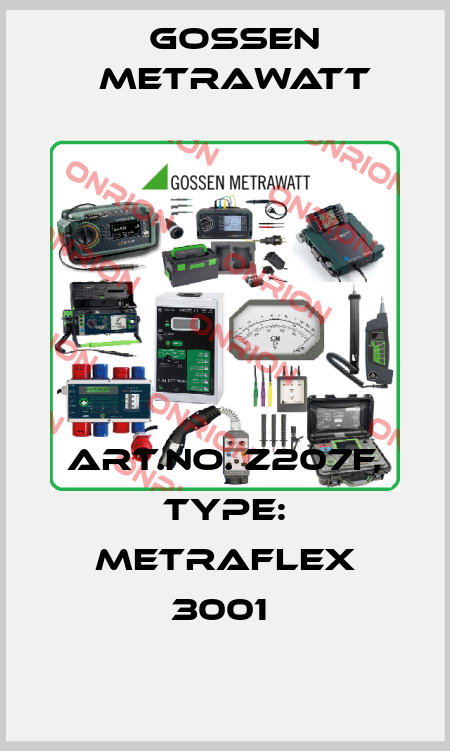 Art.No. Z207F, Type: METRAFLEX 3001  Gossen Metrawatt