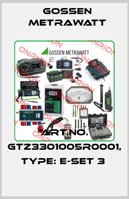 Art.No. GTZ3301005R0001, Type: E-Set 3  Gossen Metrawatt