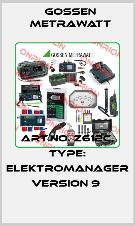 Art.No. Z612C, Type: ELEKTROmanager Version 9  Gossen Metrawatt