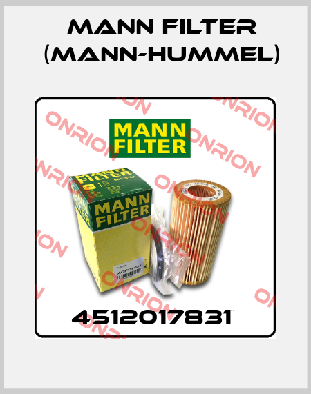 4512017831  Mann Filter (Mann-Hummel)