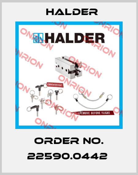 Order No. 22590.0442  Halder