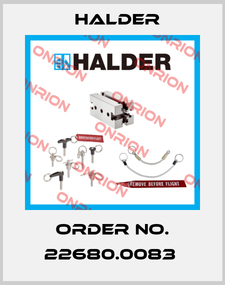 Order No. 22680.0083  Halder
