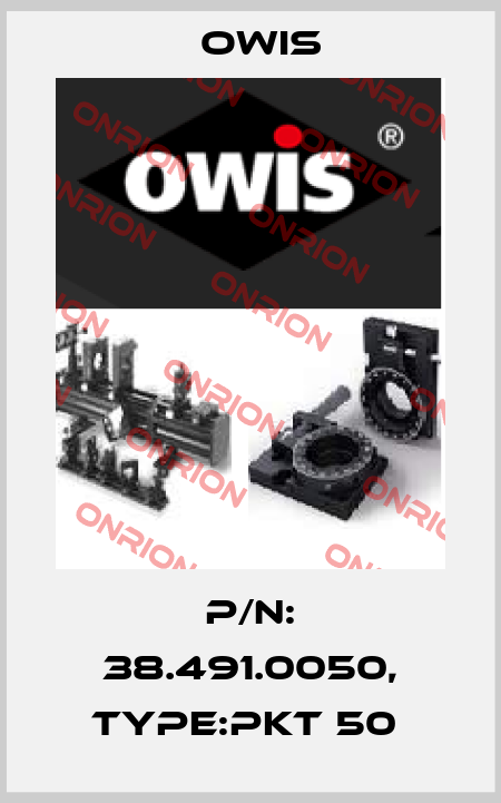 P/N: 38.491.0050, Type:PKT 50  Owis
