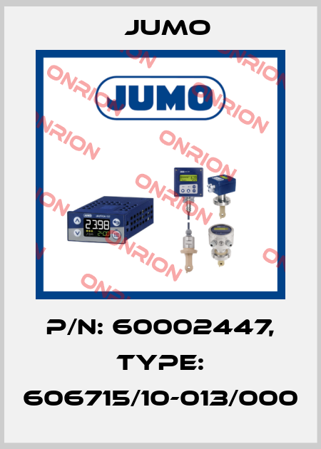 p/n: 60002447, Type: 606715/10-013/000 Jumo
