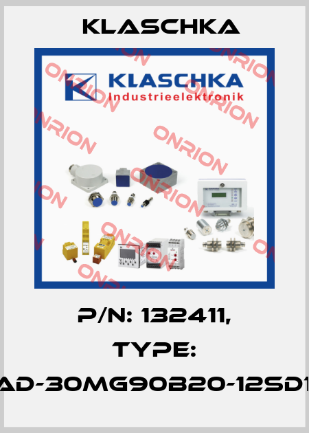 P/N: 132411, Type: KAD-30mg90b20-12Sd1A Klaschka