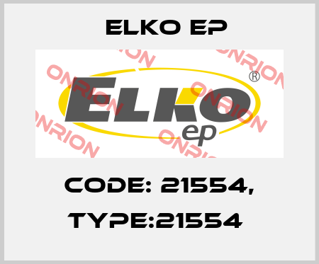Code: 21554, Type:21554  Elko EP