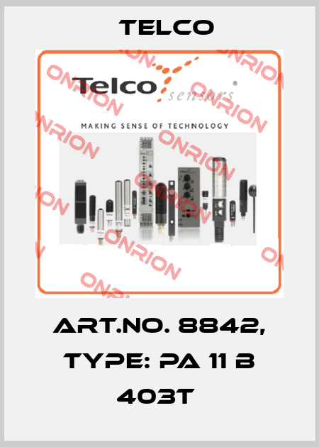 Art.No. 8842, Type: PA 11 B 403T  Telco
