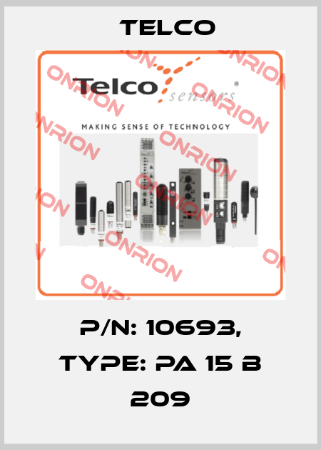 p/n: 10693, Type: PA 15 B 209 Telco