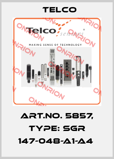 Art.No. 5857, Type: SGR 147-048-A1-A4  Telco