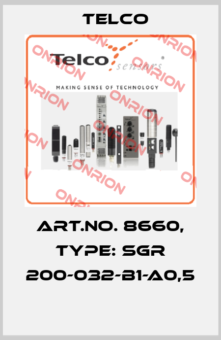 Art.No. 8660, Type: SGR 200-032-B1-A0,5  Telco