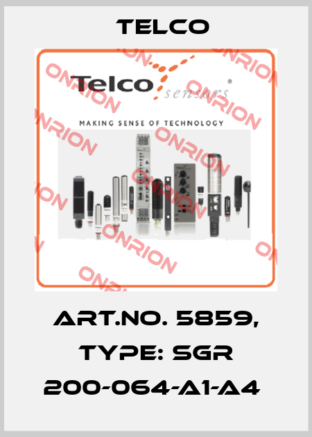 Art.No. 5859, Type: SGR 200-064-A1-A4  Telco
