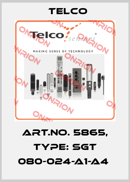 Art.No. 5865, Type: SGT 080-024-A1-A4  Telco