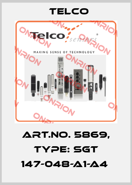 Art.No. 5869, Type: SGT 147-048-A1-A4  Telco