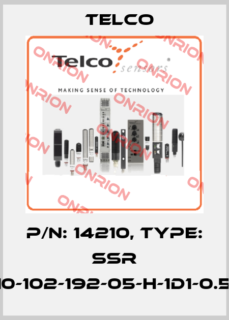 p/n: 14210, Type: SSR 01-10-102-192-05-H-1D1-0.5-J8 Telco