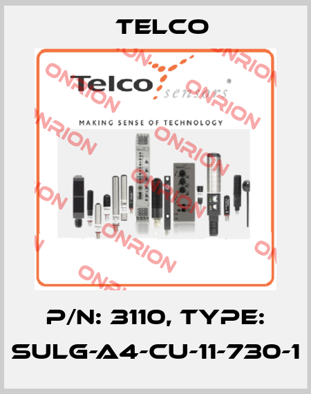 P/N: 3110, Type: SULG-A4-CU-11-730-1 Telco