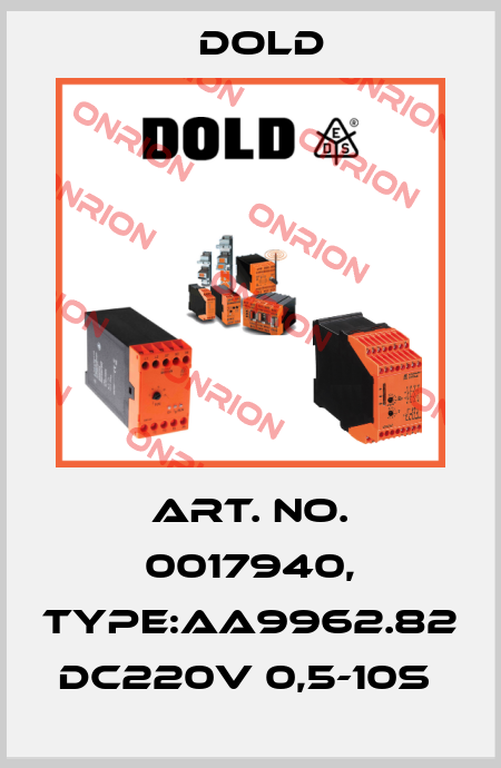 Art. No. 0017940, Type:AA9962.82 DC220V 0,5-10S  Dold