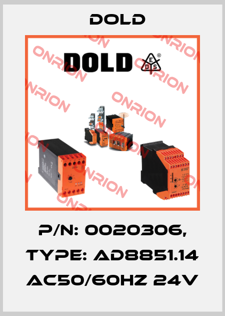 p/n: 0020306, Type: AD8851.14 AC50/60HZ 24V Dold