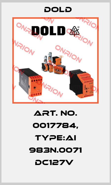 Art. No. 0017784, Type:AI 983N.0071 DC127V  Dold