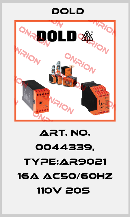 Art. No. 0044339, Type:AR9021 16A AC50/60HZ 110V 20S  Dold