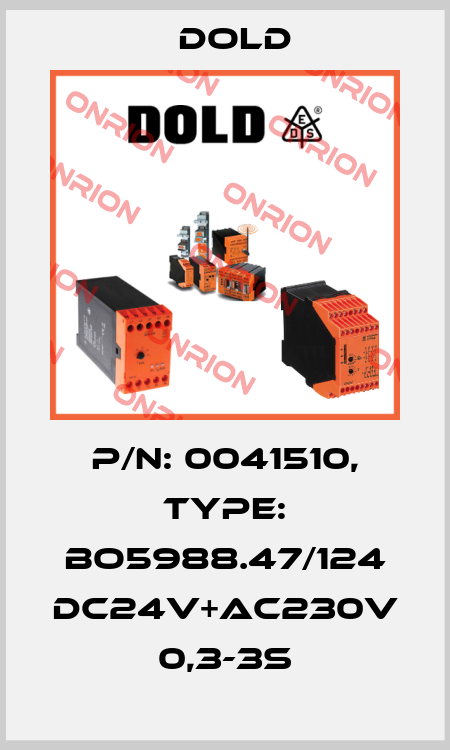 p/n: 0041510, Type: BO5988.47/124 DC24V+AC230V 0,3-3S Dold