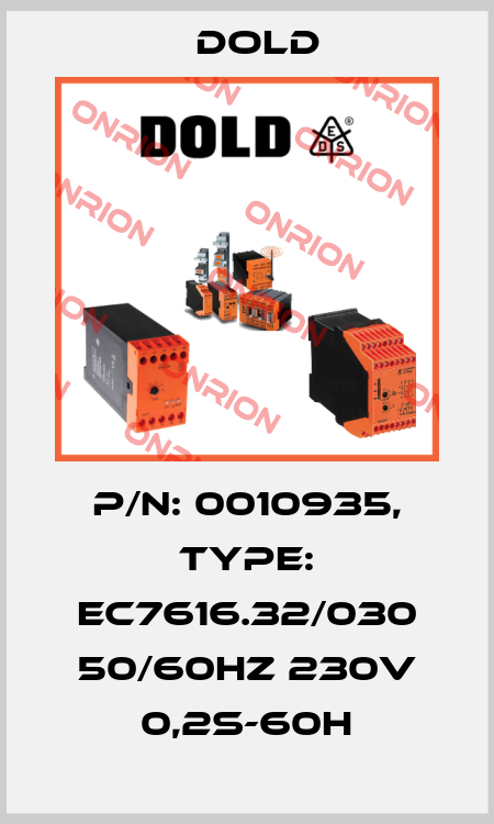 p/n: 0010935, Type: EC7616.32/030 50/60HZ 230V 0,2S-60H Dold