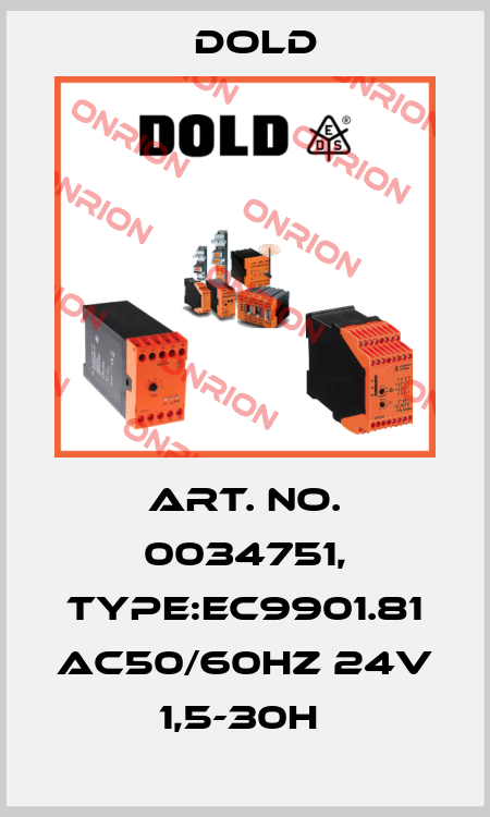 Art. No. 0034751, Type:EC9901.81 AC50/60HZ 24V 1,5-30H  Dold
