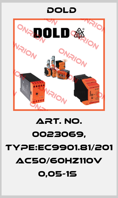 Art. No. 0023069, Type:EC9901.81/201 AC50/60HZ110V 0,05-1S  Dold