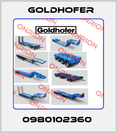 0980102360  Goldhofer