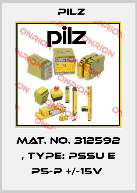 Mat. No. 312592 , Type: PSSu E PS-P +/-15V  Pilz
