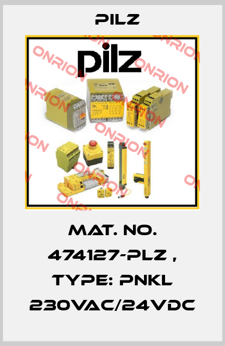 Mat. No. 474127-PLZ , Type: PNKL 230VAC/24VDC Pilz