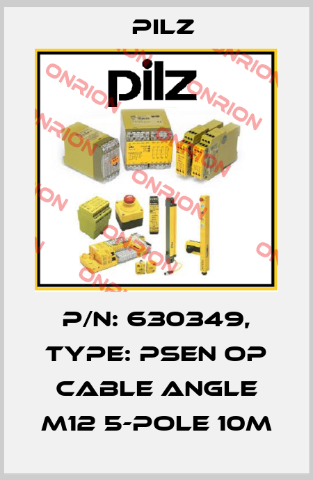 p/n: 630349, Type: PSEN op cable angle M12 5-pole 10m Pilz