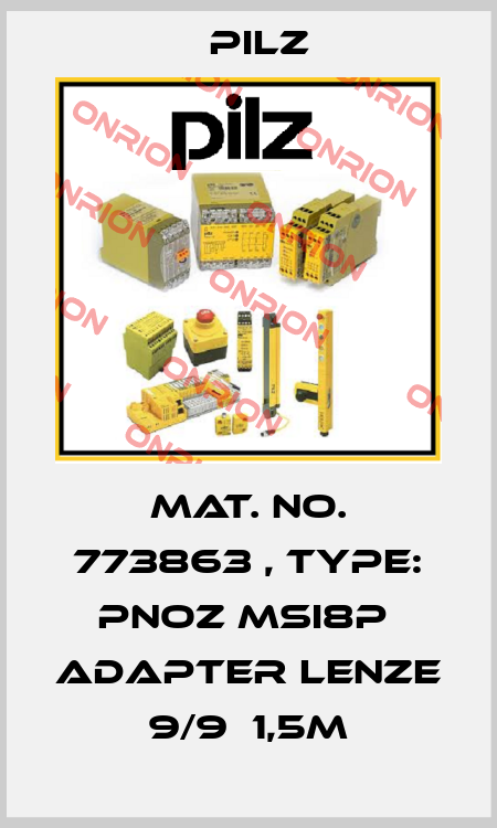 Mat. No. 773863 , Type: PNOZ msi8p  Adapter Lenze 9/9  1,5m Pilz