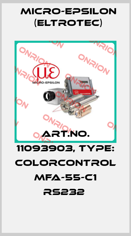 Art.No. 11093903, Type: colorCONTROL MFA-55-C1 RS232  Micro-Epsilon (Eltrotec)