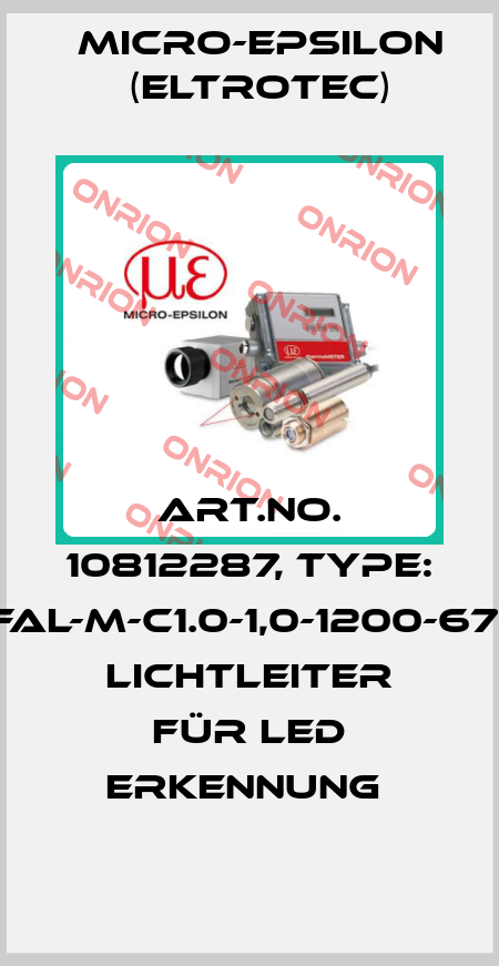 Art.No. 10812287, Type: FAL-M-C1.0-1,0-1200-67° Lichtleiter für LED Erkennung  Micro-Epsilon (Eltrotec)