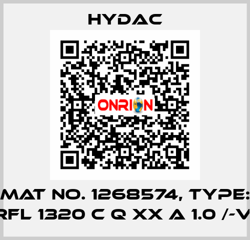 Mat No. 1268574, Type: RFL 1320 C Q XX A 1.0 /-V  Hydac