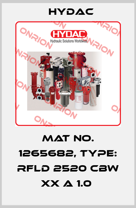 Mat No. 1265682, Type: RFLD 2520 CBW XX A 1.0  Hydac