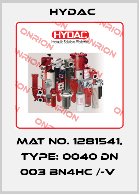 Mat No. 1281541, Type: 0040 DN 003 BN4HC /-V  Hydac