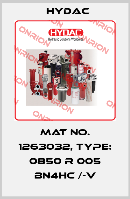Mat No. 1263032, Type: 0850 R 005 BN4HC /-V Hydac