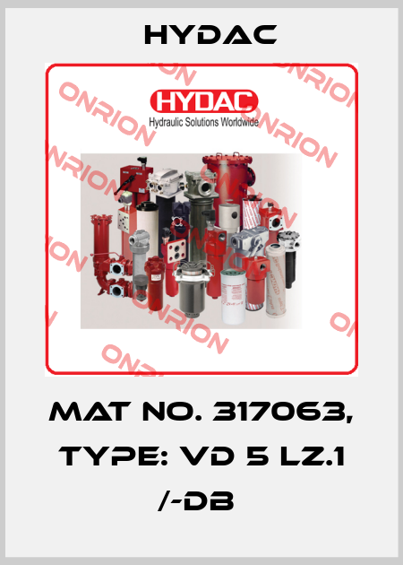 Mat No. 317063, Type: VD 5 LZ.1 /-DB  Hydac