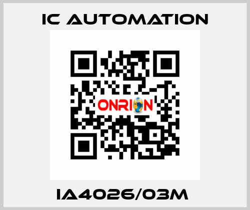 IA4026/03M  ic automation