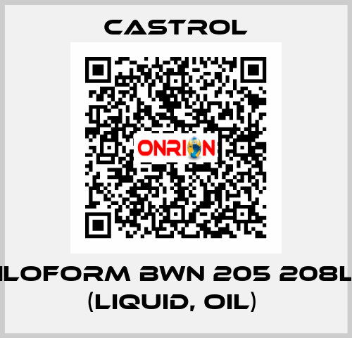 ILOFORM BWN 205 208L (liquid, oil)  Castrol