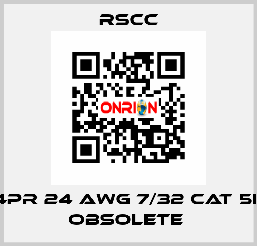 4PR 24 AWG 7/32 CAT 5E obsolete  RSCC