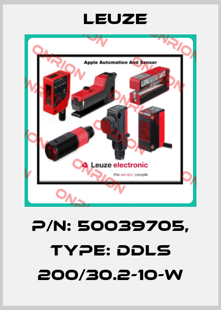 p/n: 50039705, Type: DDLS 200/30.2-10-W Leuze