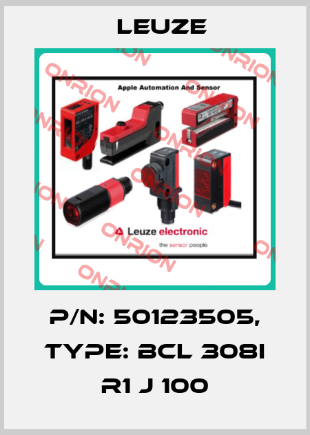 p/n: 50123505, Type: BCL 308i R1 J 100 Leuze