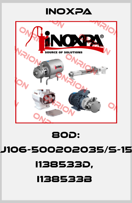 80D: 1J106-500202035/S-15: I138533D,  I138533B  Inoxpa